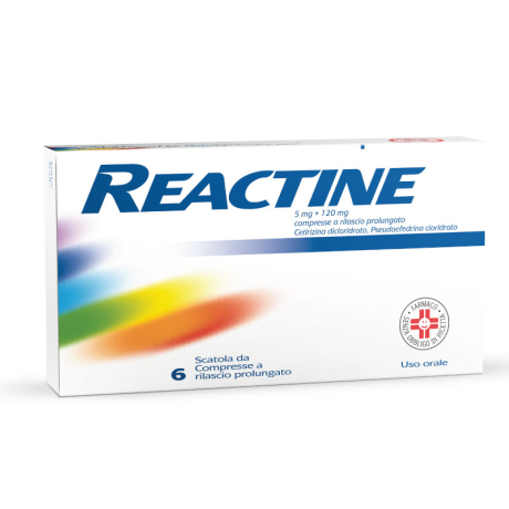 Reactine  6 compresse a rilascio prolungato 5 mg + 120 mg