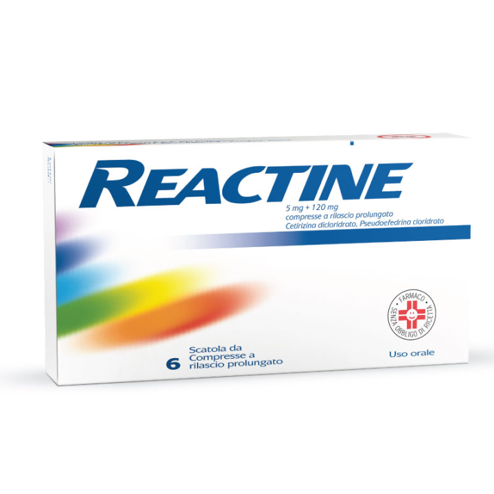 Reactine  6 compresse a rilascio prolungato 5 mg + 120 mg