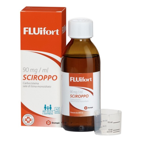 FLUIFORT sciroppo 200 ml 90 mg/ml con misurino