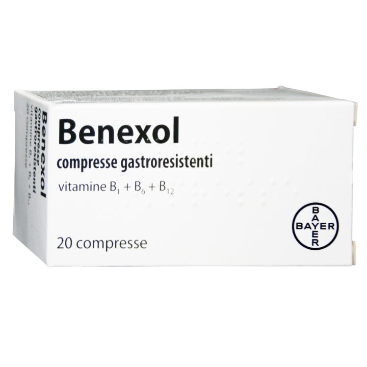 BENEXOL*20 cpr gastrores 250 mg + 250 mg + 500 mcg flacone