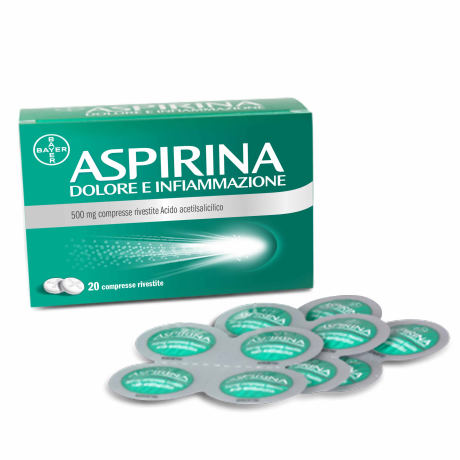 ASPIRINA DOLORE E INFIAMMAZIONE*20 cpr riv 500 mg