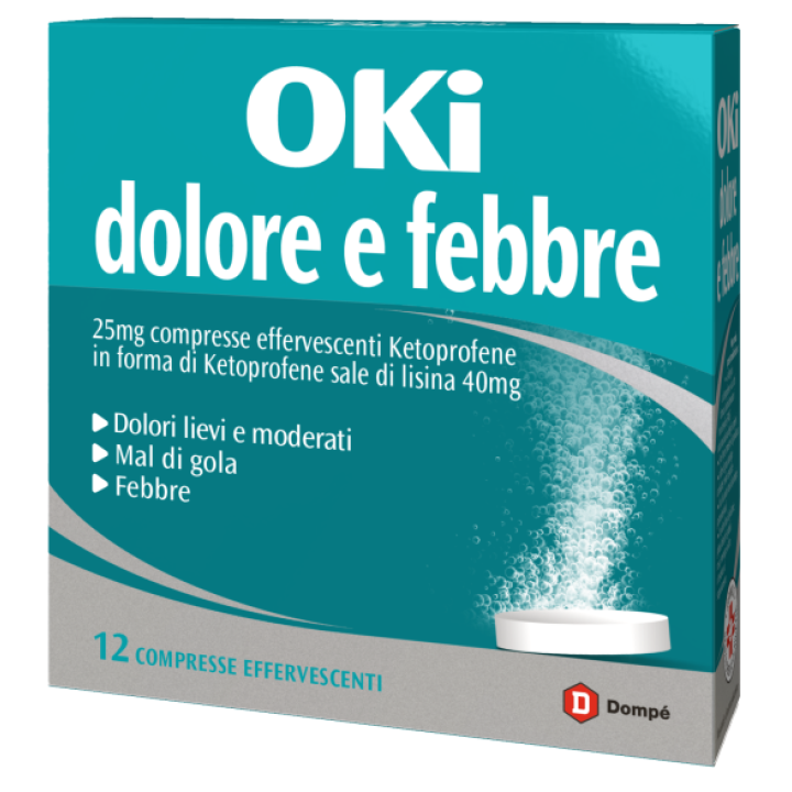 OKI DOLORE E FEBBRE 12 Compresse Effervescenti