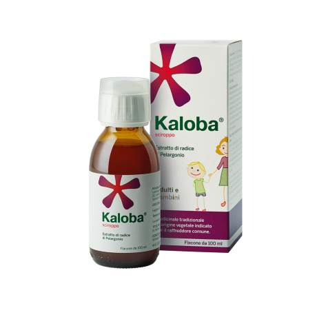 Kaloba Sciroppo Trattamento dei Sintomi del Raffreddore Comune per Adulti e Bambini 100 ml (Scadenza 6/2026)