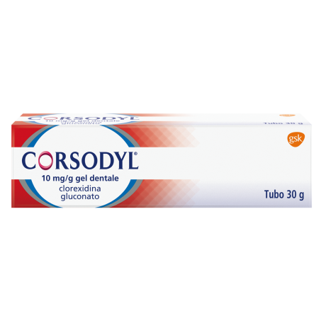 CORSODYL*gel dentale tubo 30 g 1 g/100 g