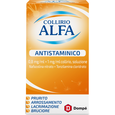 COLLIRIO ALFA ANTISTAMINICO*collirio 10 ml 8 mg/ml + 1 mg/ml