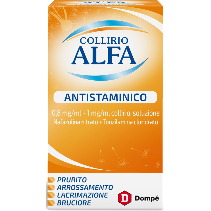 COLLIRIO ALFA ANTISTAMINICO*collirio 10 ml 8 mg/ml + 1 mg/ml