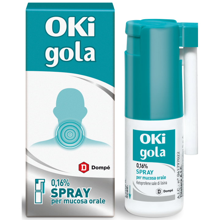 Oki gola*spray mucosa orale 15 ml 0,16%