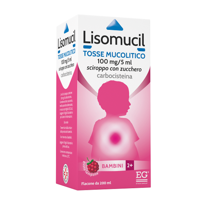 LISOMUCIL TOSSE MUCOLITICO*BB sciroppo 200 ml 100 mg/5 ml con zucchero