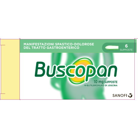 BUSCOPAN*6 supp 10 mg