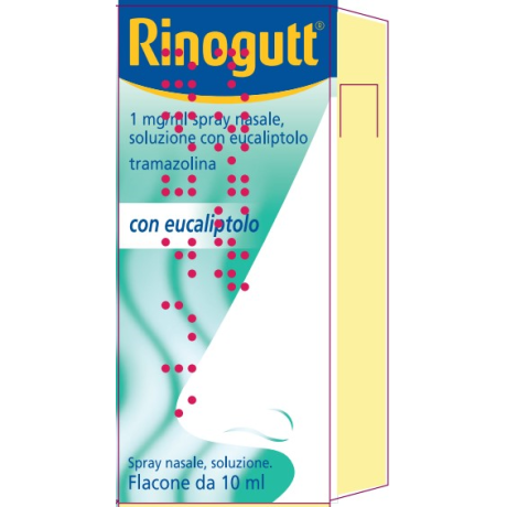 RINOGUTT*spray nasale 10 ml 1 mg/ml con eucaliptolo