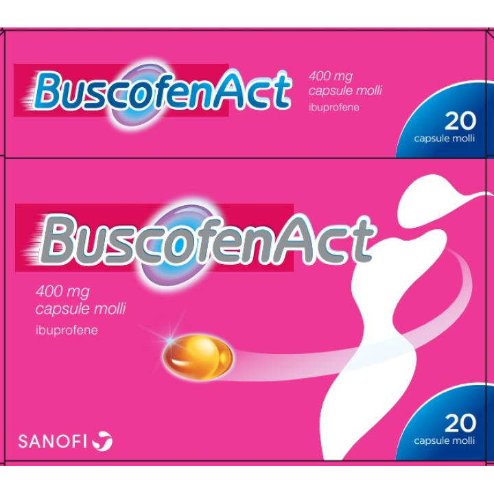 BUSCOFENACT*20 cps molli 400 mg