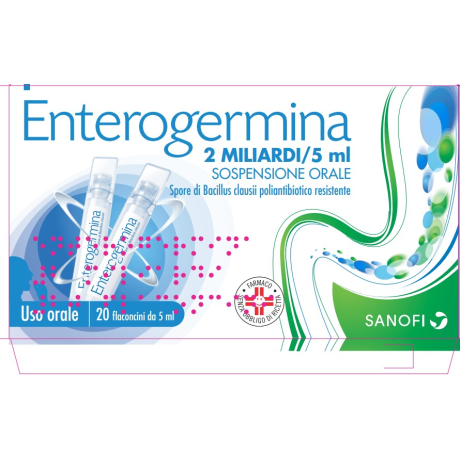 ENTEROGERMINA*orale sosp 20 flaconcini 2 mld 5 ml