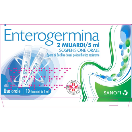 ENTEROGERMINA*orale sosp 10 flaconcini 2 mld 5 ml