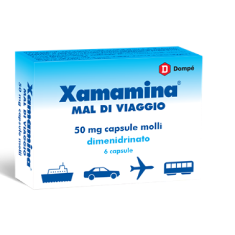 XAMAMINA MAL DI VIAGGIO*6 cps molli 50 mg